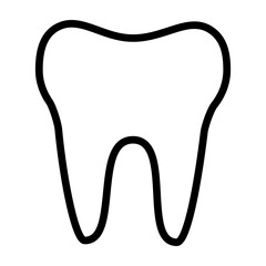 Teeth Vector Line Icon Design