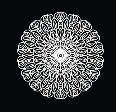 Round Lace Doily Mandala for Elegant and Decorative Design Projects