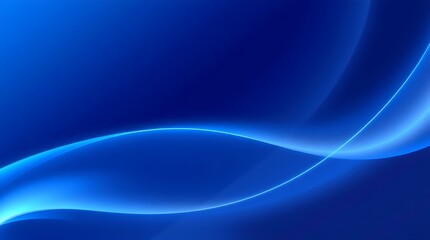 Radiant blue background features a flowing, abstract design, with smooth gradients and light streaks that create an elegant and modern feel.