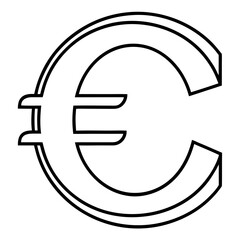 Obraz premium euro symbol vector illustration