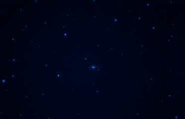 Fototapeta premium Dark Blue Starry Sky Background