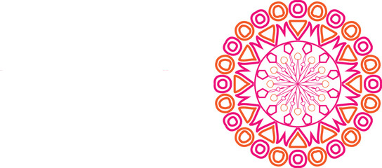 Abstract Background with Round Ornamental Pattern for Decorative and Design Use