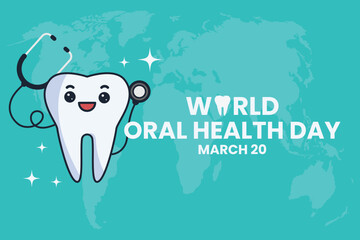 World Oral Health Day Celebration Vector Design Illustration for Background.