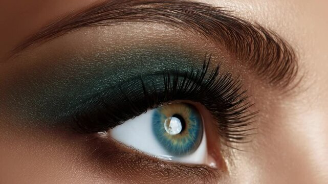 Explore stunning eye makeup techniques with bold colors and intricate detail, highlighting expressive features and vibrant hues