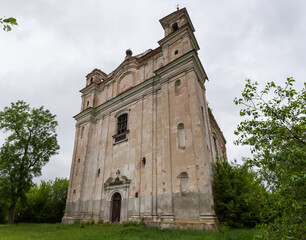 Abandoned Church of Saint Anthony in Velyki Mezhyrichi village, Ukraine
