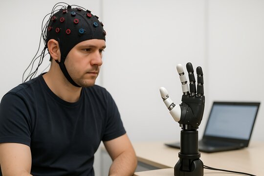 Real-time BCI Control Test with Robotic Hand – Brain-Computer Interface in Action