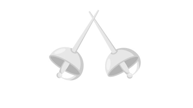 Fencing Icon Animation MP4 file