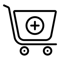 Add to Cart Outline Icon