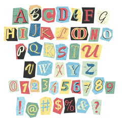Cutout Letter Ransom Pack – Alphabet, Numbers & Symbols