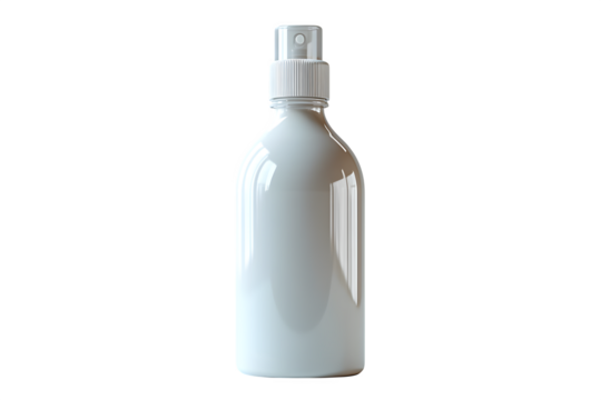 Basic plastic squeeze bottle with narrow tip isolated on white background