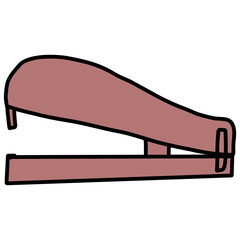 vector drawing of a stapler