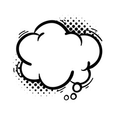 Comic speech cartoon playful hand drawing bubble element