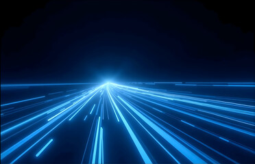 Blue Tech Light Road