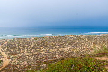 Praia do norte beach in Nazarè, Portugal