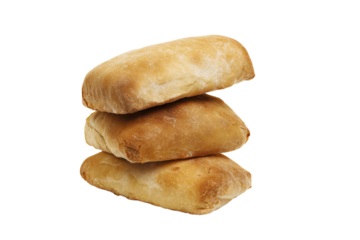 a stack of three doughnuts sitting on top of each other