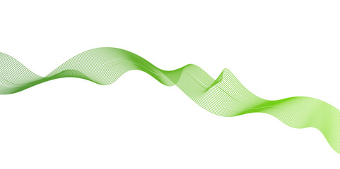 Abstract green waves background,Abstract green wavy lines. Colorful vector background.green wave melody lines on white background,Abstract green wave lines pattern background. green wave lines frame,
