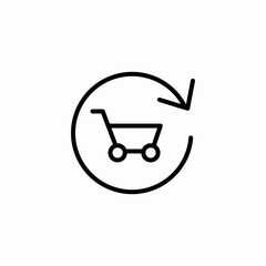 reorder subscription icon sign vector