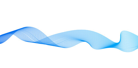 Blue wave lines on white background.abstract blue lines pattern or wavy stripes for business background, Curve wave seamless pattern. Line art striped graphic template,