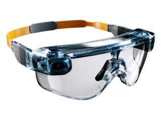 Augmented Reality Goggles: A futuristic vision of augmented reality unfolds with cutting-edge AR goggles, designed with sleek aesthetics and advanced technological capabilities.