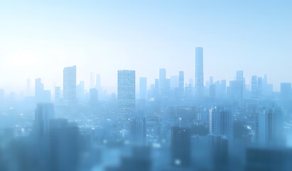 Fototapeta premium blue city background