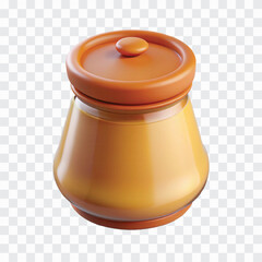 3D Spice Jar PNG | Kitchen Seasoning Container Icon in 3D Style