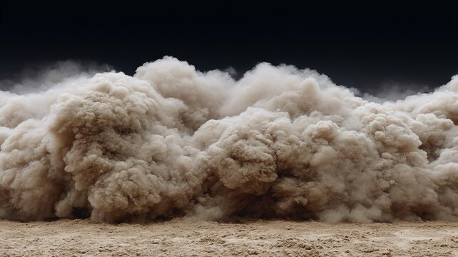 Billowing dust clouds dance in the desert, evoking the mystique of Harmattan and ancient sand-laden whispers