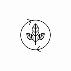plant cycle icon sign vector