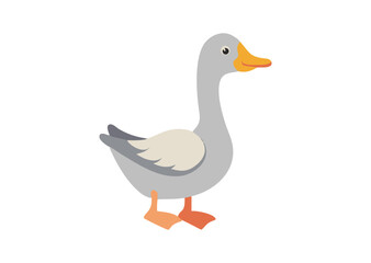 Obraz premium Goose Vector, Goose Icon Illustration