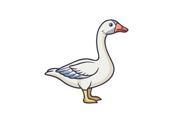 Goose Vector, Goose Icon Illustration