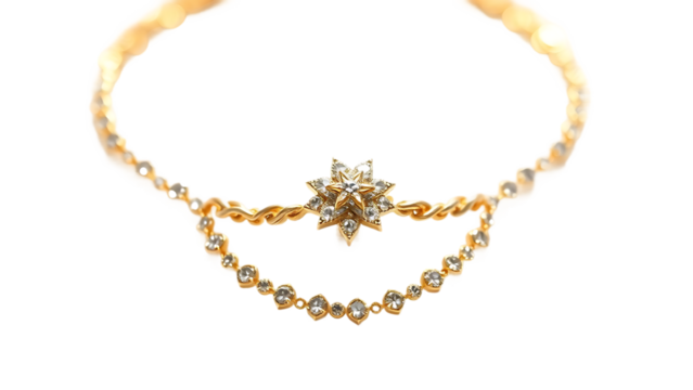 Gold silver jewelry sparkle star shine isolated on white background