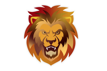 lion head vector illustration
