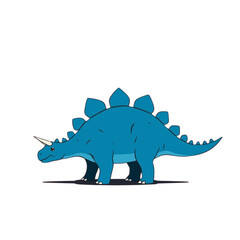 Fototapeta premium a blue stegosaur