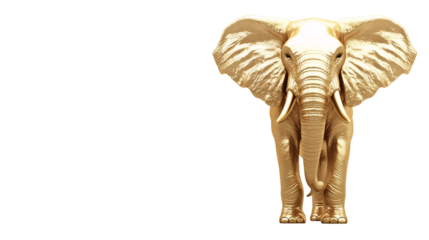 Golden Elephant Statue