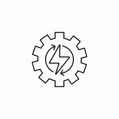 energy settings icon sign vector