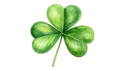 Watercolor shamrock illustration