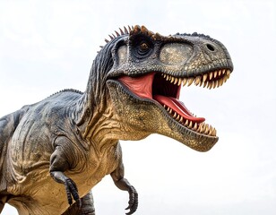 Close-up of a Tyrannosaurus Rex model