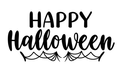 Happy Halloween Text Vector