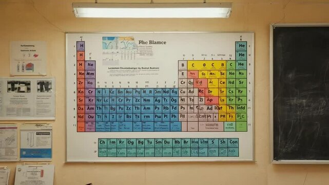 Periodic table in class.