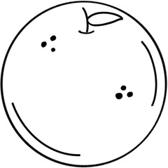 orange outline png