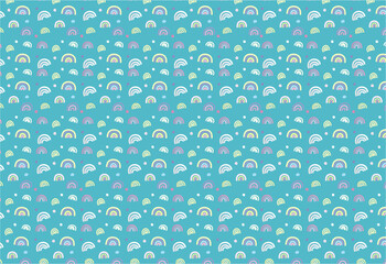 Whimsical Rainbow and Cloud Texture for Playful Creations