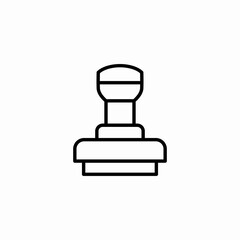 official stamp icon sign vector