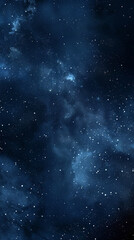 Fototapeta premium a celestial night sky illustration with deep navy and cosmic tones, dreamy galaxy background with shimmering stars, subtle clouds and ethereal mist blending into the darkness, art digital painting