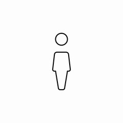single person icon sign vector
