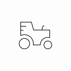 tracktor side icon sign vector