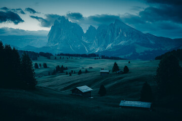 sunrise in the mountains