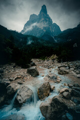 river in the mountains