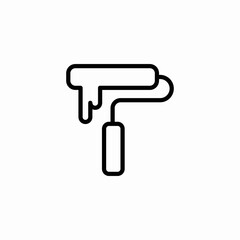 wall painter icon sign vector