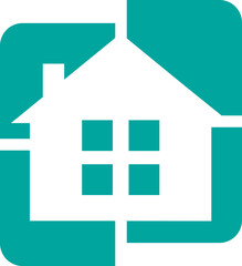 beautiful home vector logo monograme template