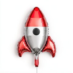 Shiny Rocket Balloon Decoration for Celebrations and Events