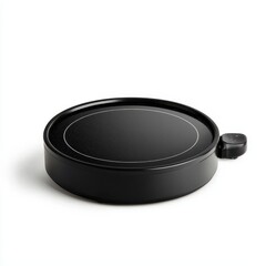 Round Electric Griddle with Smooth Surface and Temperature Control